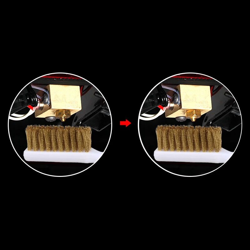 3DSWAY 3D-принтеры Запчасти насадка для чистки Медь щетка провода Зубная щётка Ручка