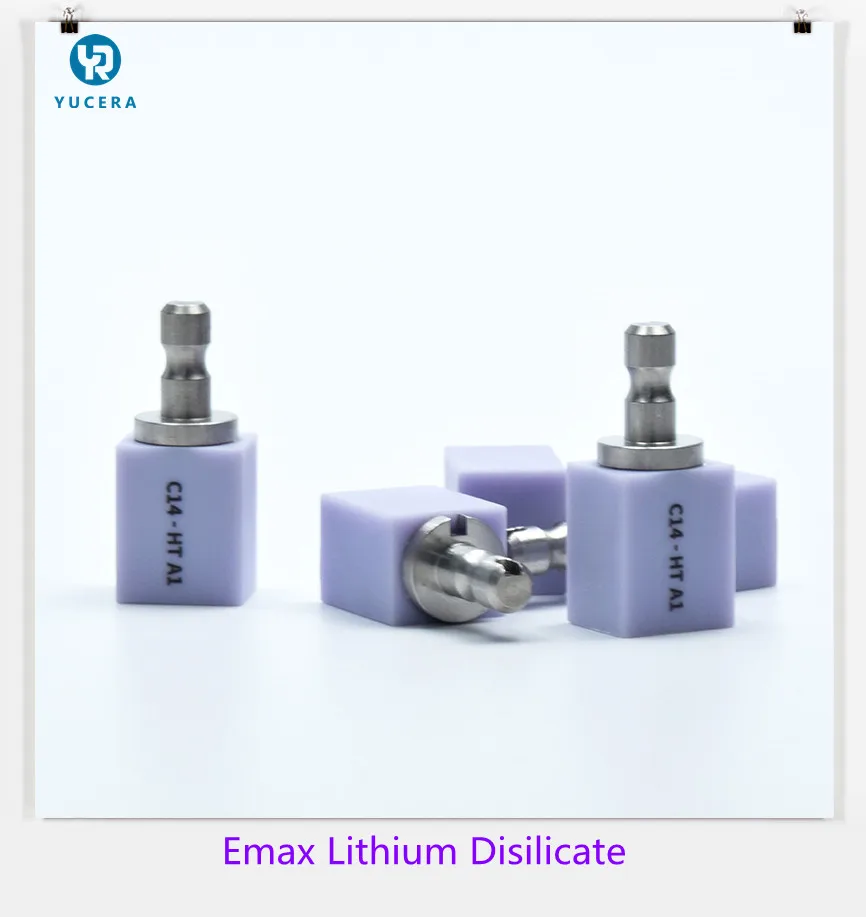 5 pcs/lot  HT Dental Glass Blocks Lithium Dislicate Blocks Emax Dental Emax lithium disilicate Glass Ceramic block for CADCAM
