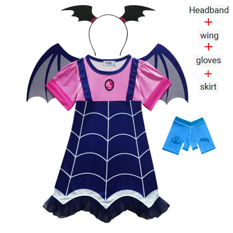 Горячее платье для маленьких девочек Vampirina Леди Баг Vestidos Рождественский костюм