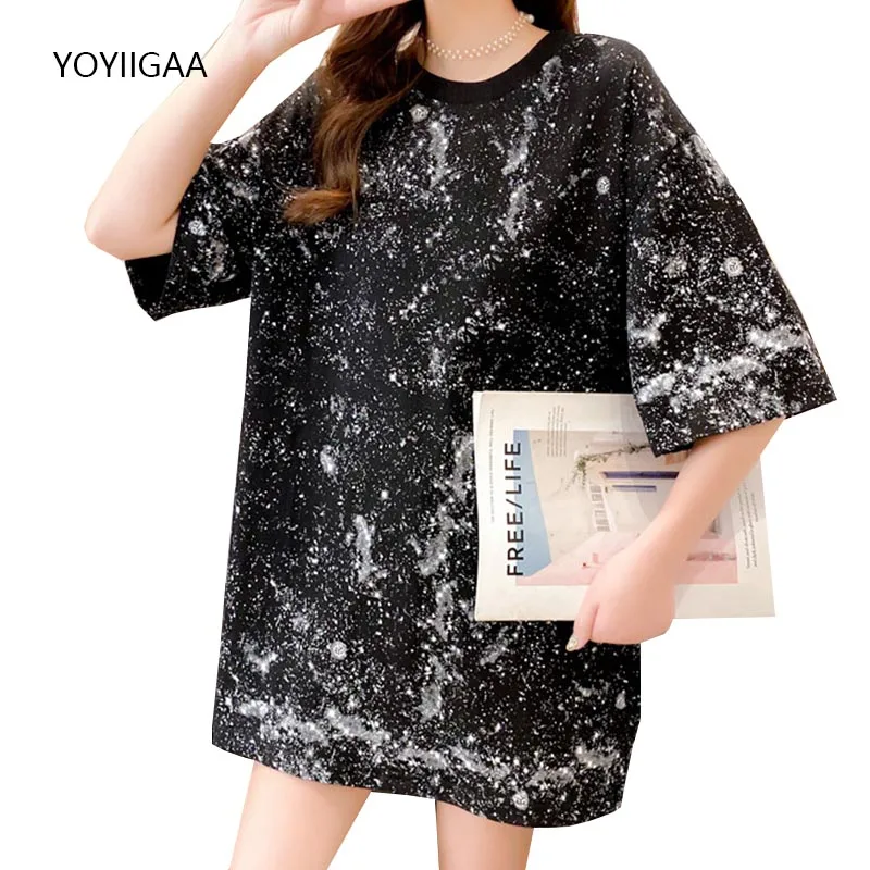 

Tie Dye Women T-shirts Summer Tee Tops Casual Female Tshirt O-neck Short Sleeve Women T Shirt Fashion Streetwear Ladies Tshirts