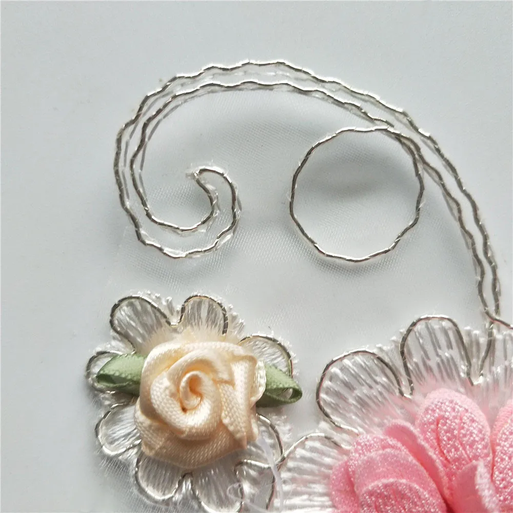 Искусственная отделка вышивка своими руками вырез аппликация для одежды швейные