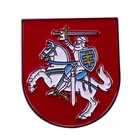 Эмблема витиса, Литва, эмблема Lietuvos herbas, значок, броня, плакированный Рыцарь на лошади, с мечом и щитком
