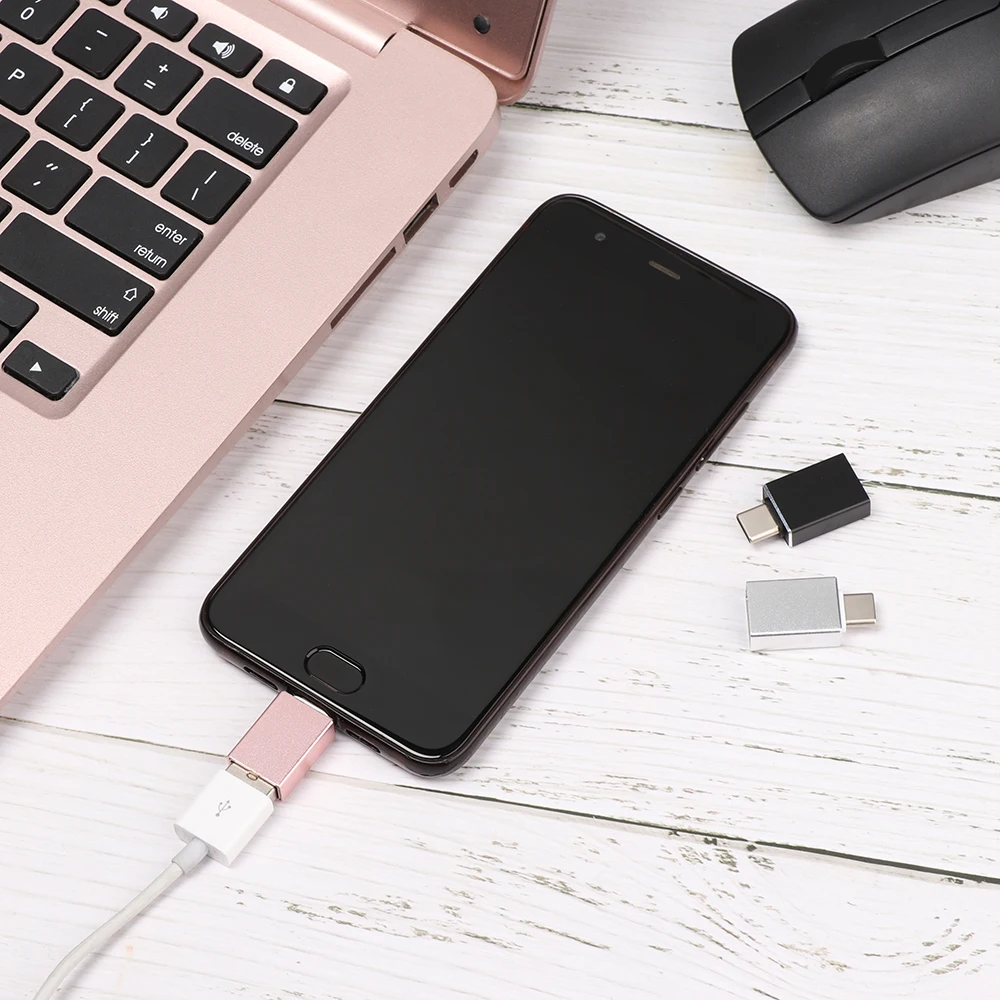 Переходник с 3 1 типа C на 0 Женский адаптер OTG из алюминиевого сплава 10 Гбит/с для