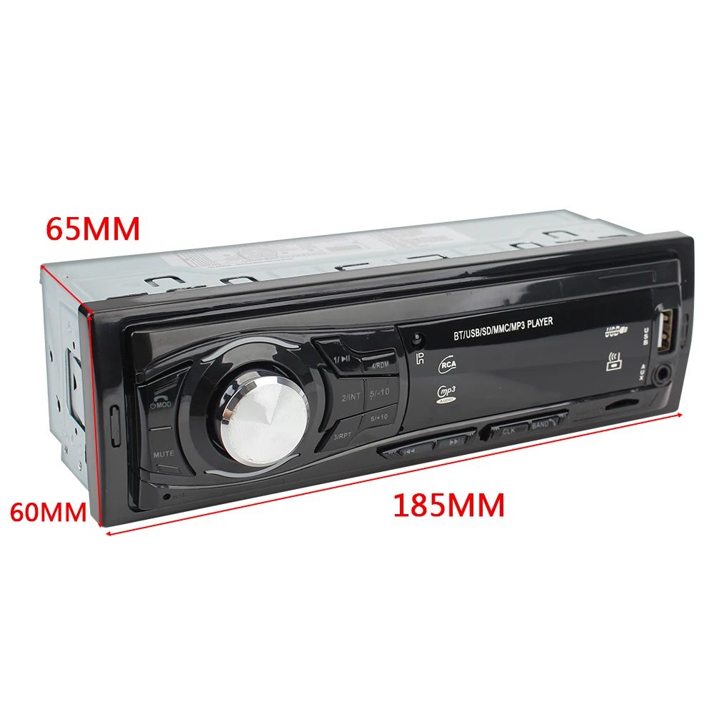 1 din car stereo fm radio headunit support with remote control car radio rca audio subwoofer usb mp3 player bluetooth auto parts free global shipping