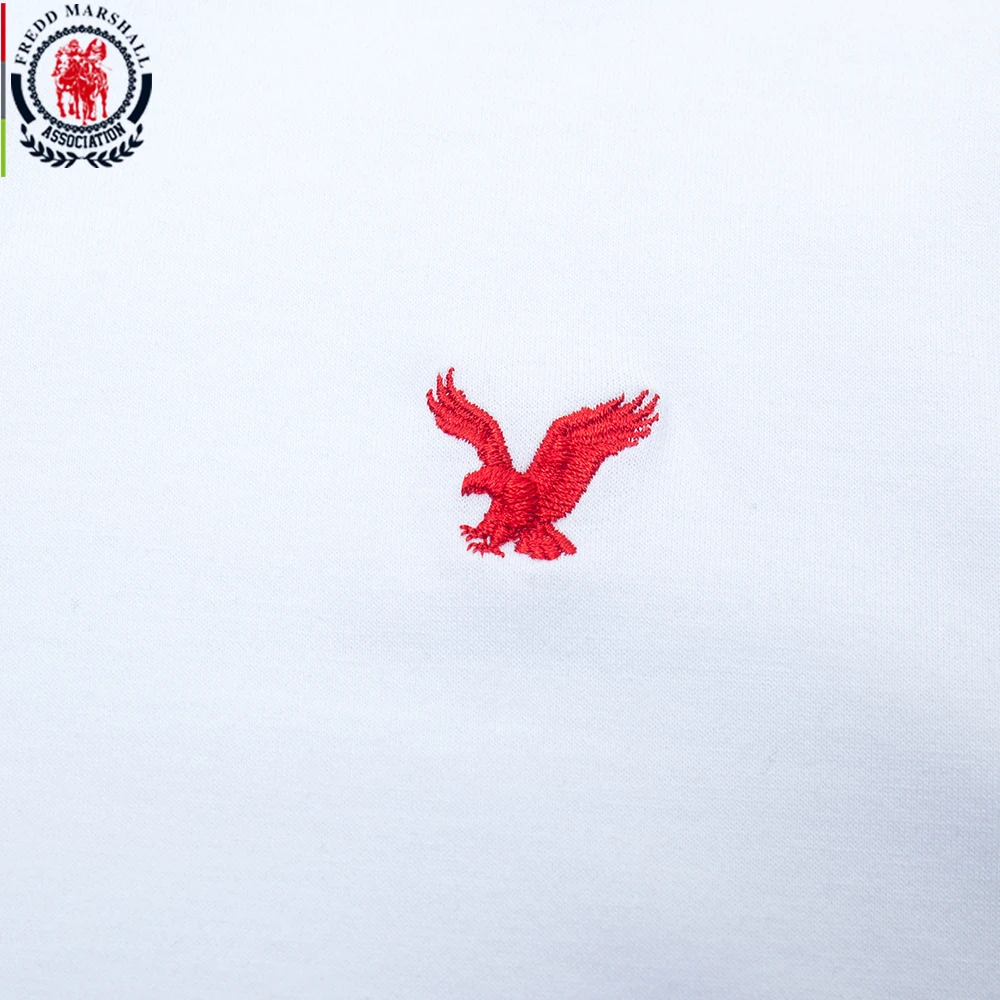 Мужская рубашка-поло Fredd Marshall белая Повседневная рубашка с коротким рукавом и