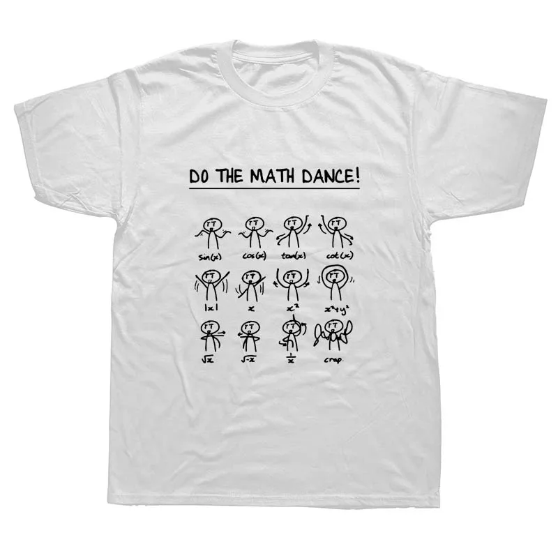 Do The Math Dance Забавные футболки для мужчин летняя уличная Футболка Harajuku с коротким