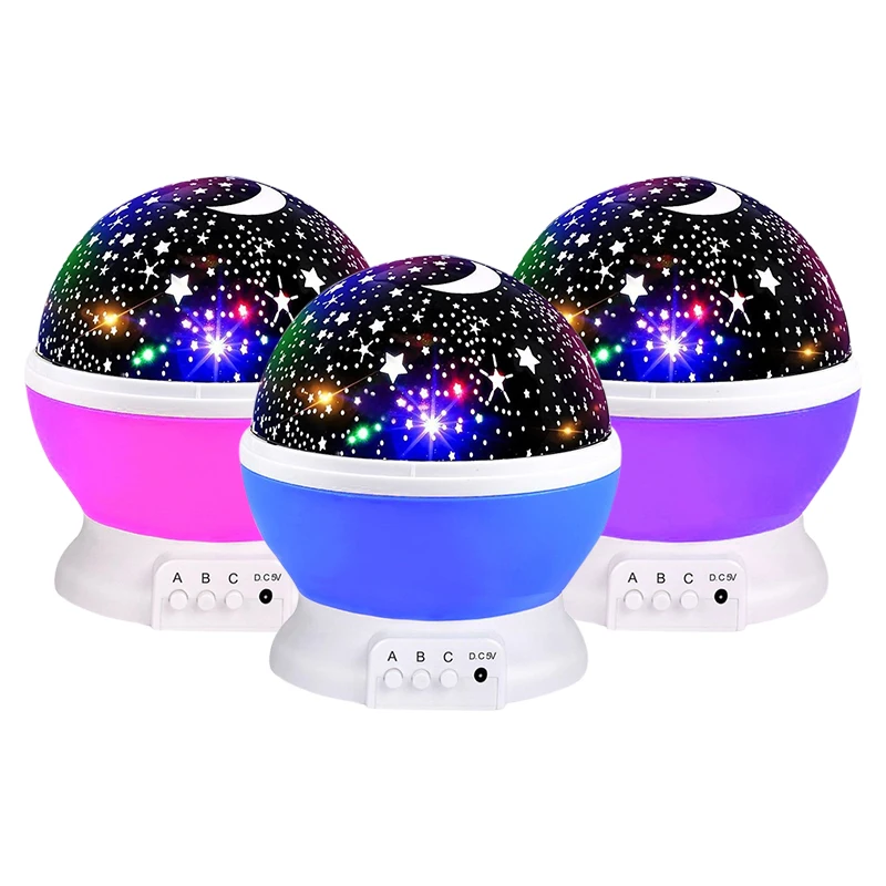 LSL светодиодный светильник звездного неба RGB 3 цвета 8 режим проектор Звезда Луна
