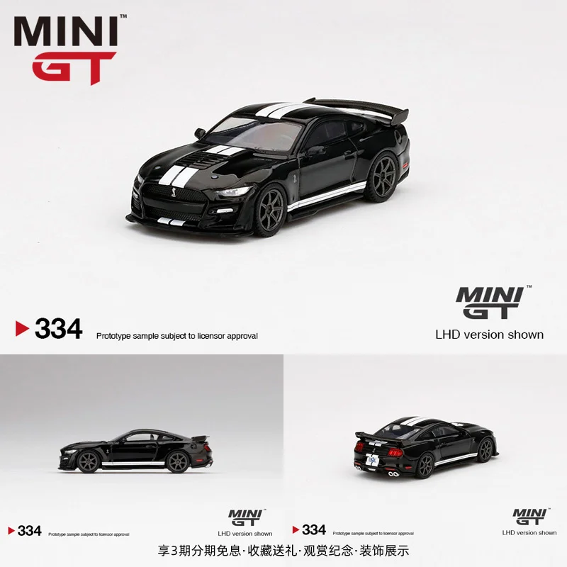 

Мини GT 1/64 Ford Mustang Shelby Cobra GT500 литье под давлением модель автомобиля высококлассная коллекция украшение для дома