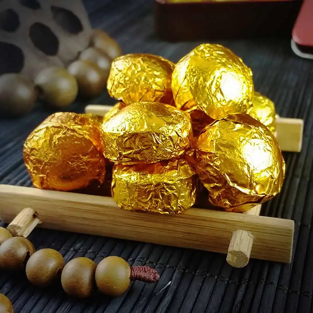Yr мини Pu'er Tuocha Золотая жестяная фольга Упаковка спелая Pu-erh Shu Pu'er подарок 75 г