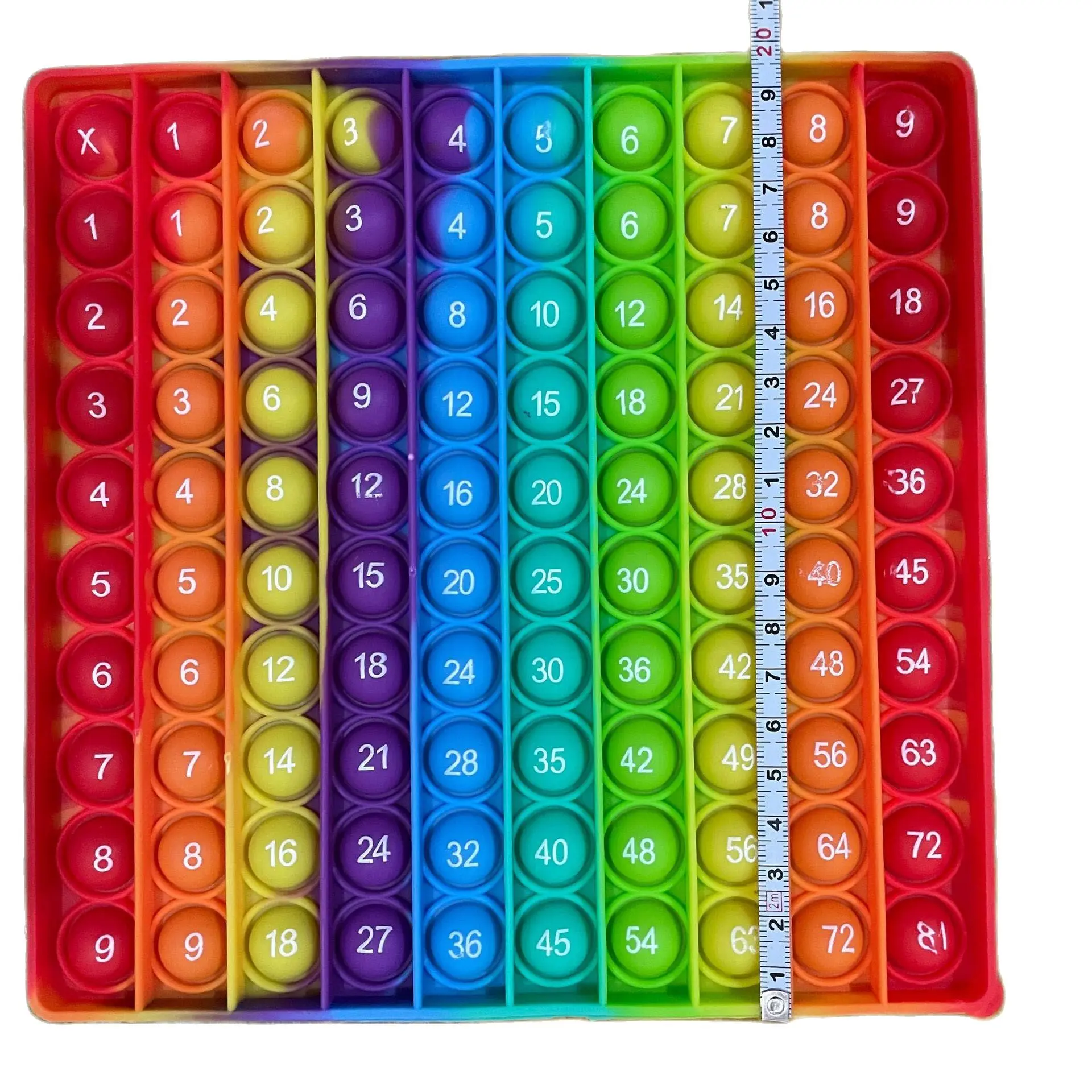 Обучающие Детские игрушки Монтессори математическая арифметика 9x9 таблица