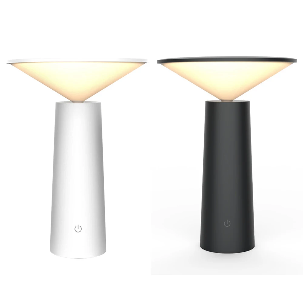 Светодиодная настольная лампа мягкий свет для спальни с вращением на 40 градусов