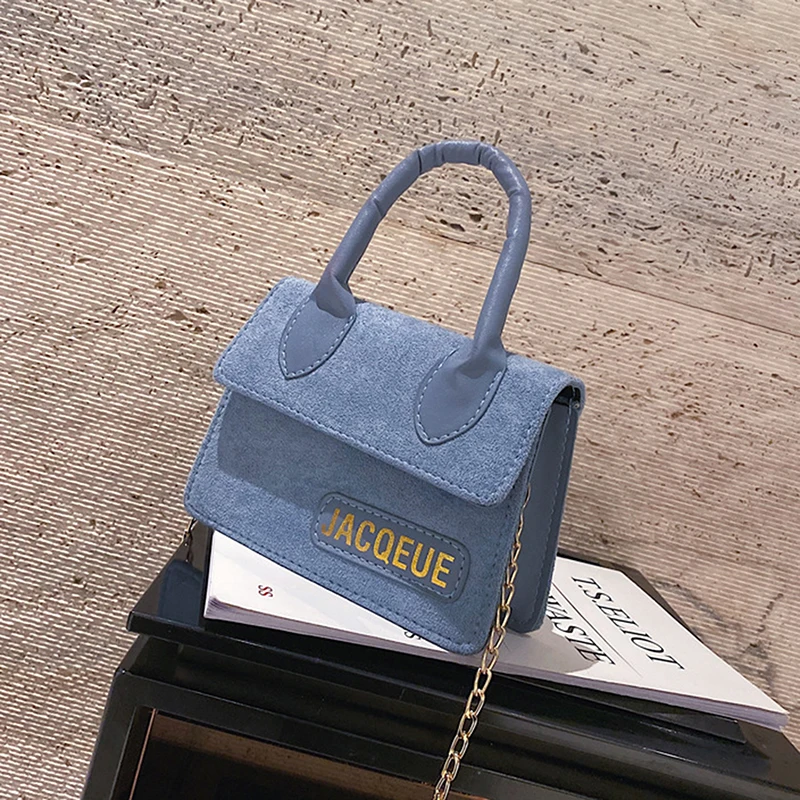 

Fashion Women's Shoulder Bag Frosted PU Leather Chain Mini Crossbody Bags Ladies Shoulder Bag New Simple Purse Phone Handbag