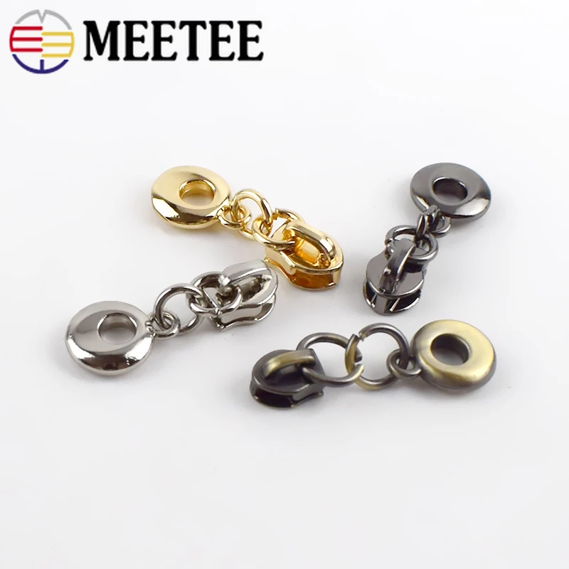 50 шт. высококачественные круглые кольца 3 # для нейлоновых молний|Бегунки молнии| |