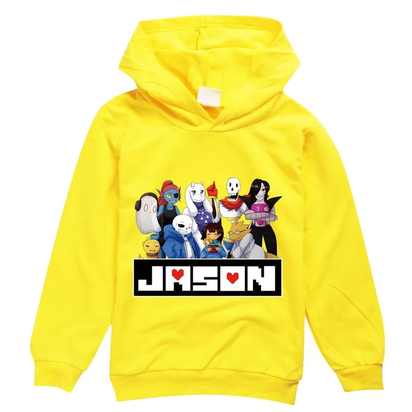 Толстовка JASON детская с капюшоном в стиле хип хоп Свитшот из хлопка принтом для