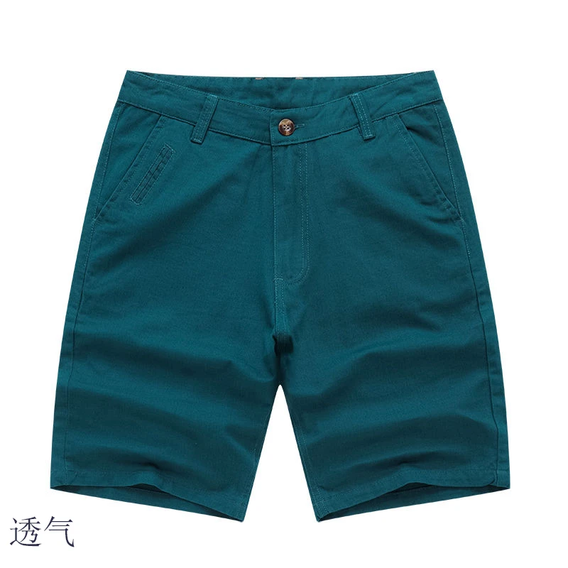 

2021 New Men's Summer Cotton Washed Loose Large Size Outdoor Casual Shorts Fashion Wild Breathable Five-point Beach Shorts