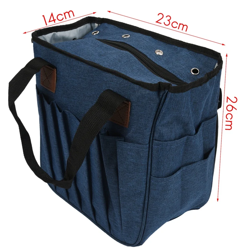 

Knitting Bag Portable Yarn Tote Storage Bag for Wool Crochet Hooks Knitting Needles Sewing Supplies Set Diy Household Organizer