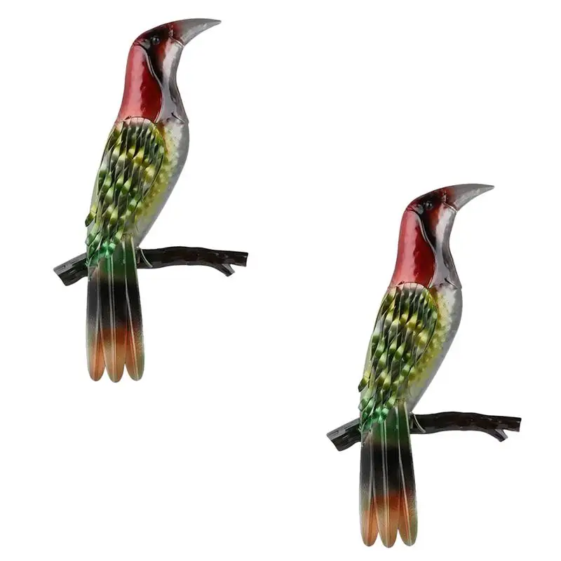 

2 Pcs Creative Vivid Birds Shaped Hanging Bird Shaped Decor for Office Decor Home Garden Decoration Jardineria Garten
