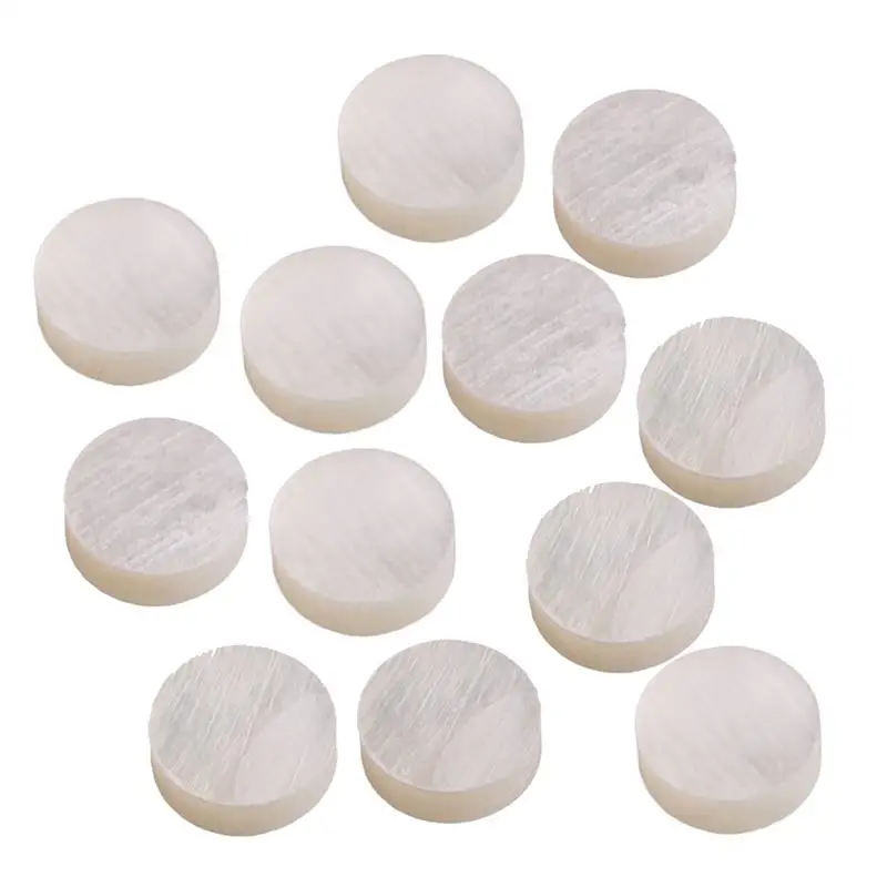 12 белых перламутровых точек Luthier инкрустация Лада боковой маркер 6 мм|Детали и