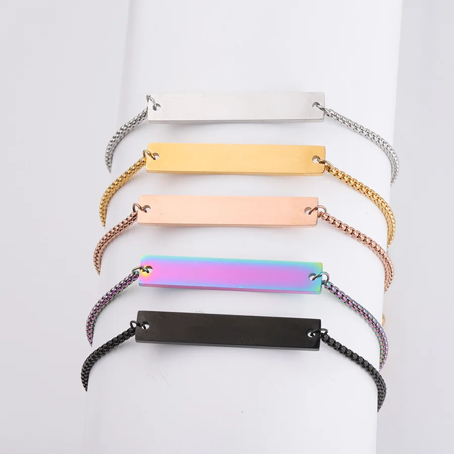 

Пустая штанга Из 100% нержавеющей стали, браслет для гравировки 6*35 мм прямоугольная бирка зеркальный полированный оптом 10 шт.