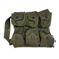 us army 6 cell pouch ww2 retro tool bag tactical b a r pocket molle hard packet green khaki military equipment outdoor