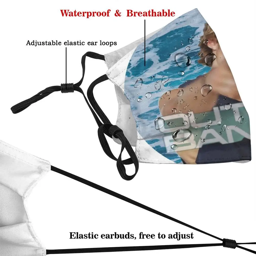 Jj внешние банки волны против пыли маска для лица моющийся фильтр Многоразовые