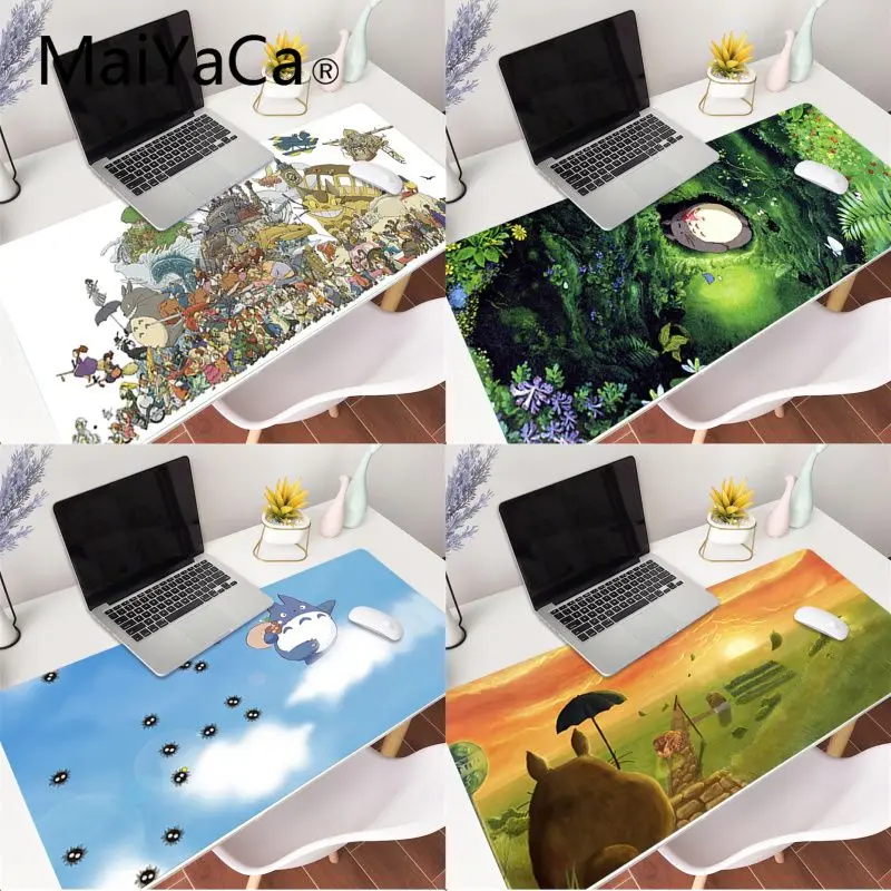 

MaiYaCa My Neighbour Totoro Anime Keyboard Gamer Gaming Mouse pads XXL Mause Pad Laptop Keyboard Desk Mat for pc gamer completo