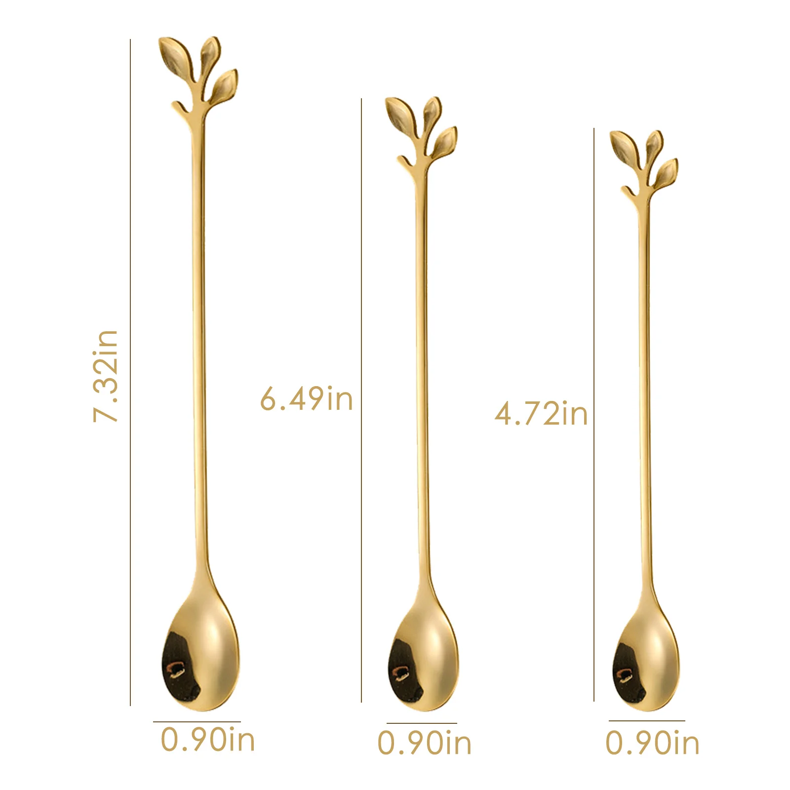 

Creative Stainless Steel Spoon Branch Leaves Spoon Coffee Spoon Christmas Gifts Kitchen Accessories Tableware Decoration