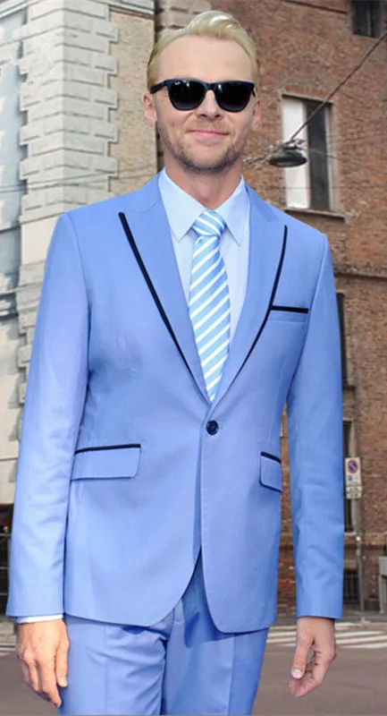 TPSADDE на заказ небесно голубые мужские костюмы вечерние смокинги для выпускного