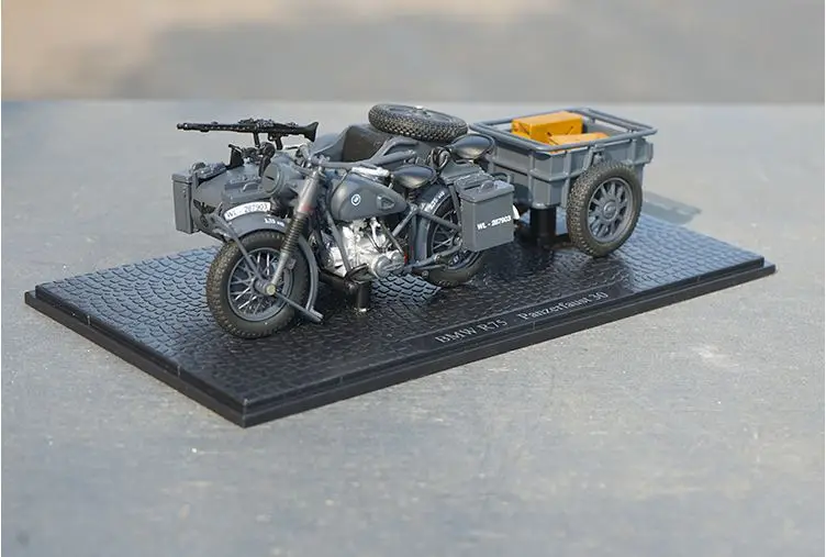 Классическая игрушечная модель 1:24 BM W R75 мировая война II немецкий Yangtze 750 колесная