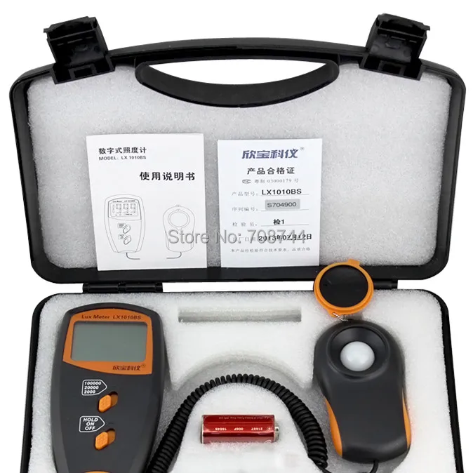 LX1010BS цифровой Luxmeter 3 1/2 ЖК-дисплей измеритель освещенности тестирование