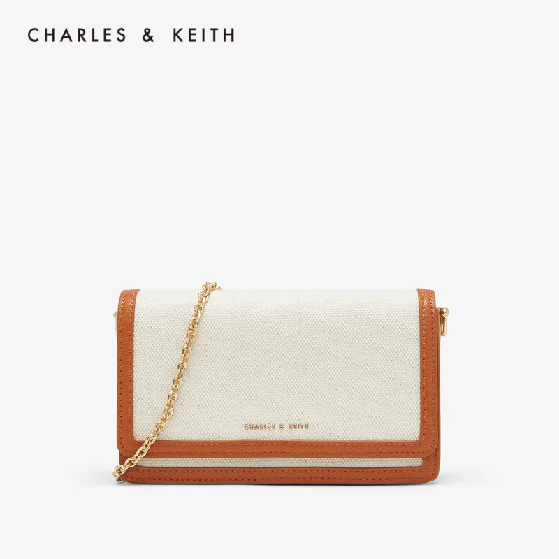CHARLES＆KEITH Новинка на Весну 2020г. CK2 70840200 2 Женская Сумка На плечо с Цепочкой Откидной