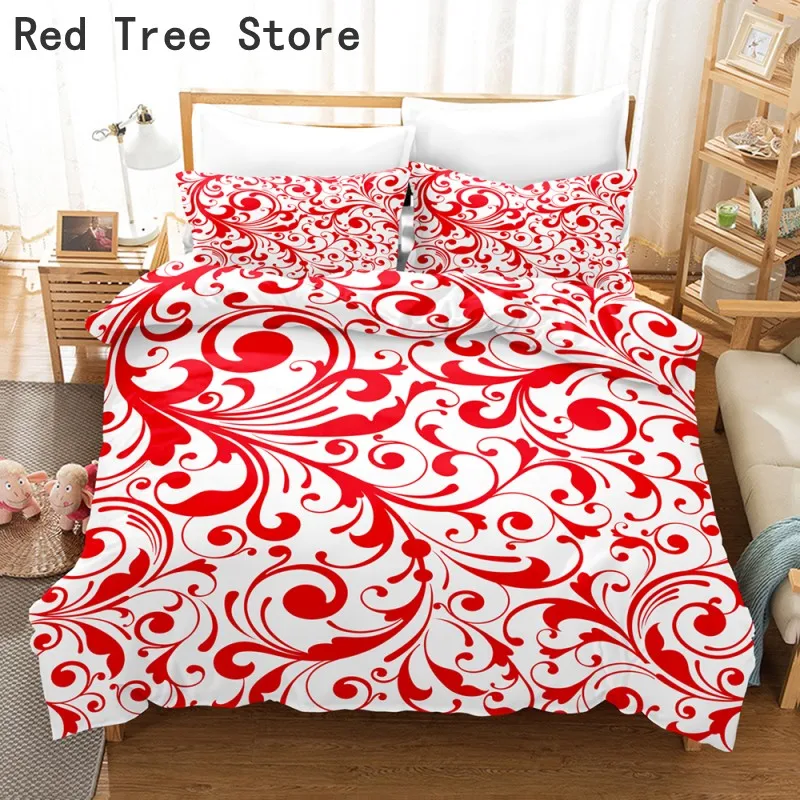 Комплект постельного белья в современном китайском стиле пододеяльник с принтом