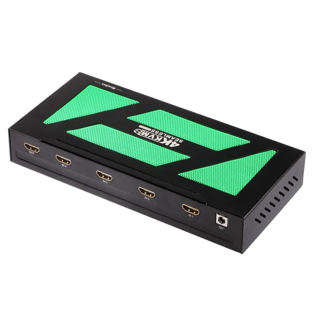 4x1 бесшовный HDMI переключатель 4K Quad Multiviewer с аудио экстрактором для ПК DVD TV Box |