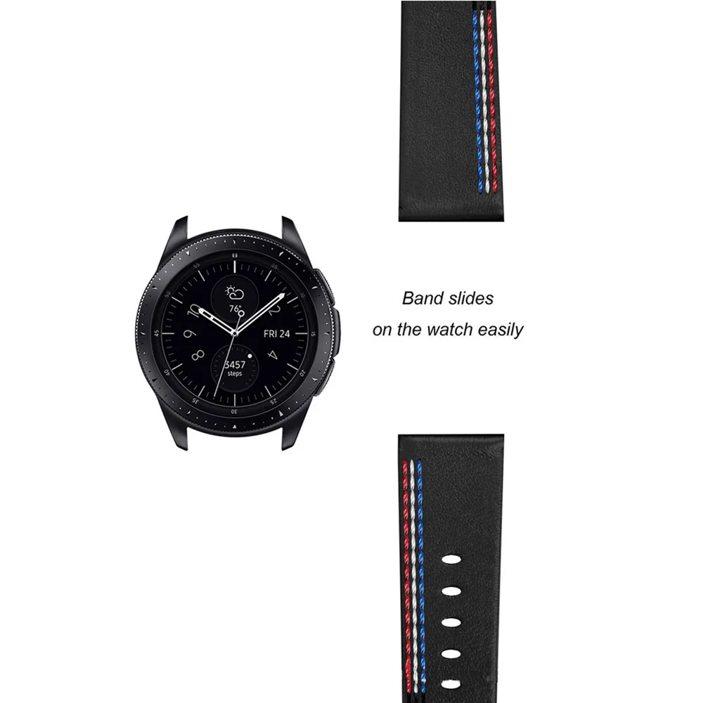 

20mm 22mm Genuine Leather Watchband for Samsung Galaxy Watch 46mm 42mm Gear S3 S2 for huawei watch Sport Strap Replacement