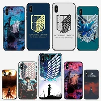 anime japanese attack on titan phone case for iphone 11 12 mini pro xs max 8 7 6 6s plus x 5s se 2020 xr