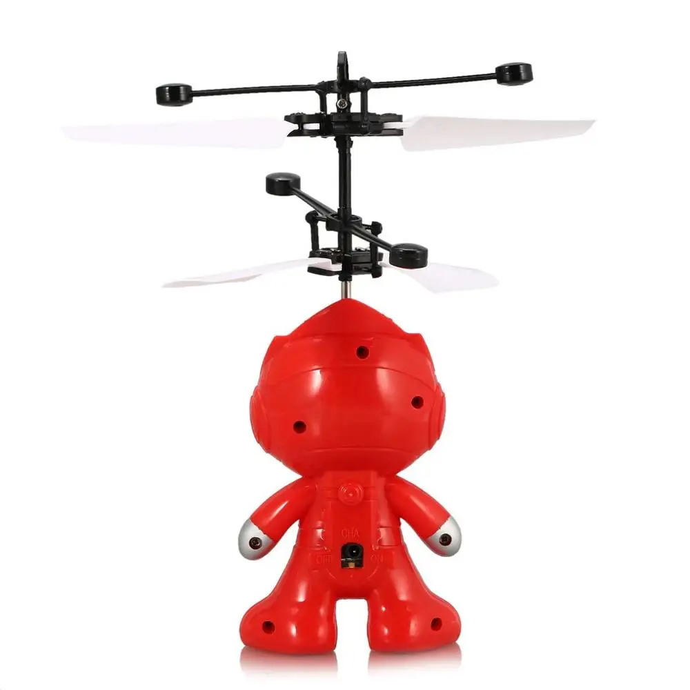 Rc Astronaut Aircraft Drone Airplane Remote Control Toy Flying Mini RC Infraed Induction Aircraft Flashing Light Toys for Kid