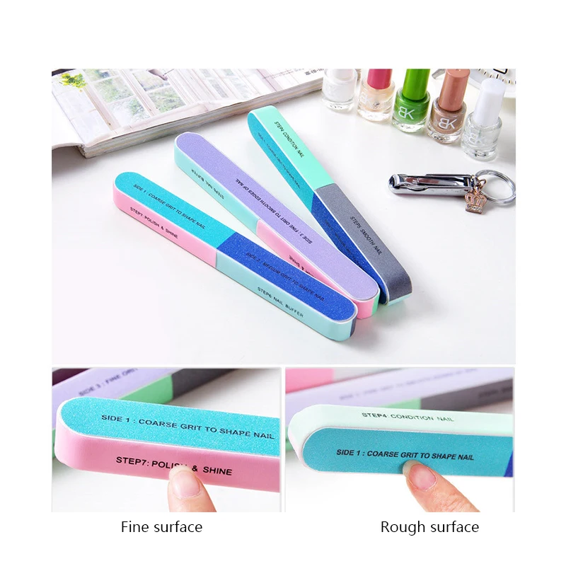 

7PCS/Set Nail Care Tools Clipper Nail Files Manicure Pedicure Polishing Tools Professional DIY Nail Art