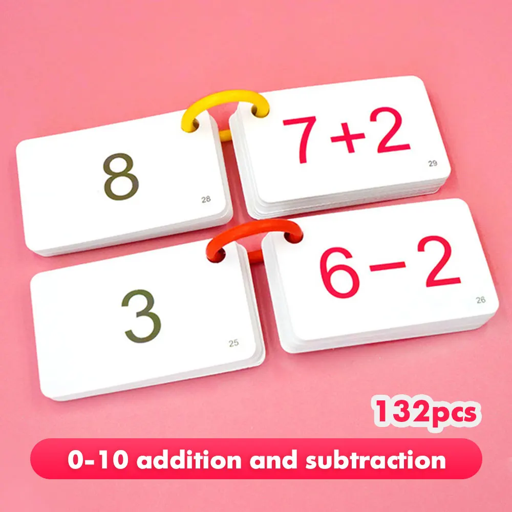 110 шт./комплект детские развивающие математические карты|Чтение| |