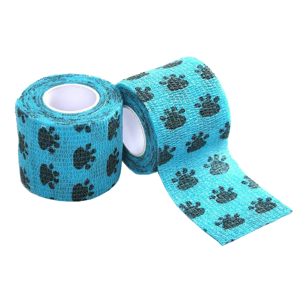 1 рулон 5*450 см самоклеящаяся эластичная ручка для татуировки домашних животных