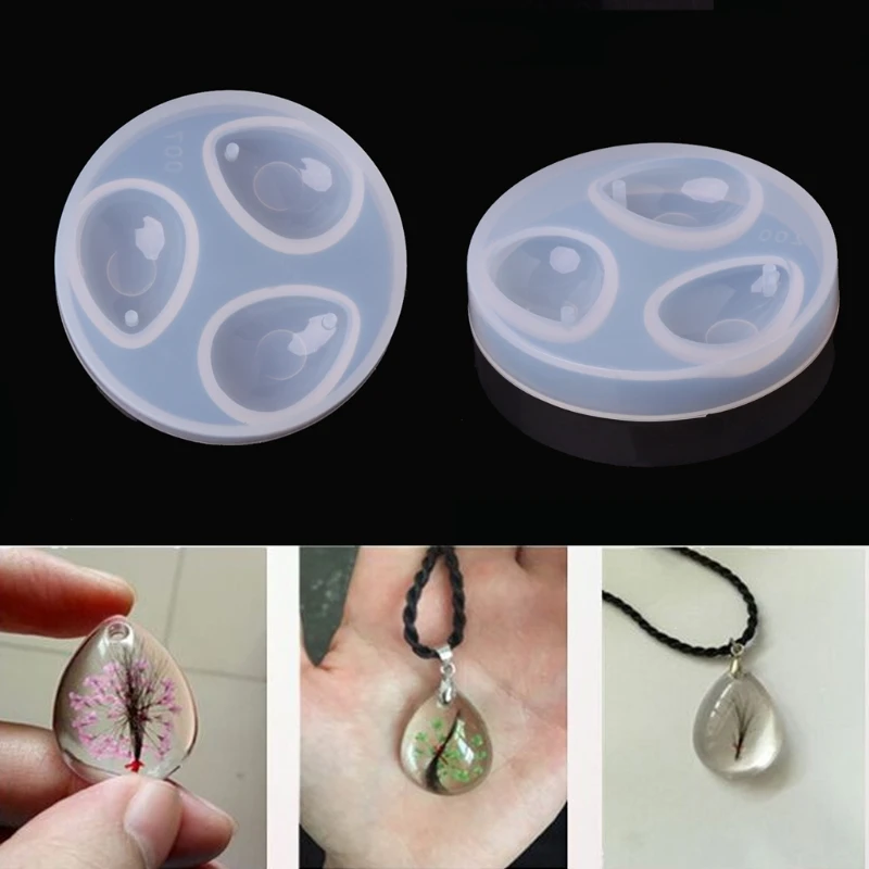 

DIY Silicone Pendant Water Drop Gem Mold Resin Casing Craft Making Tool Jewelry storage box sac cadeau aanrecht organizer пакеты