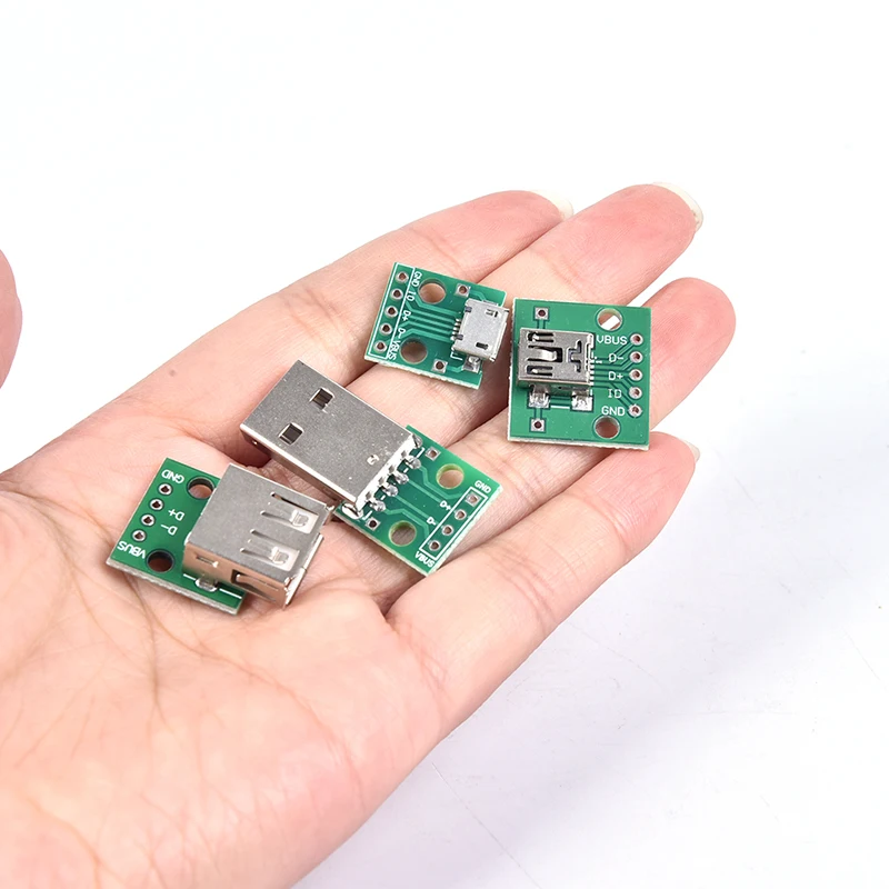 

USB2.0 папа для dip/мама для dip / micro USB 4P для прямой переходник модуля