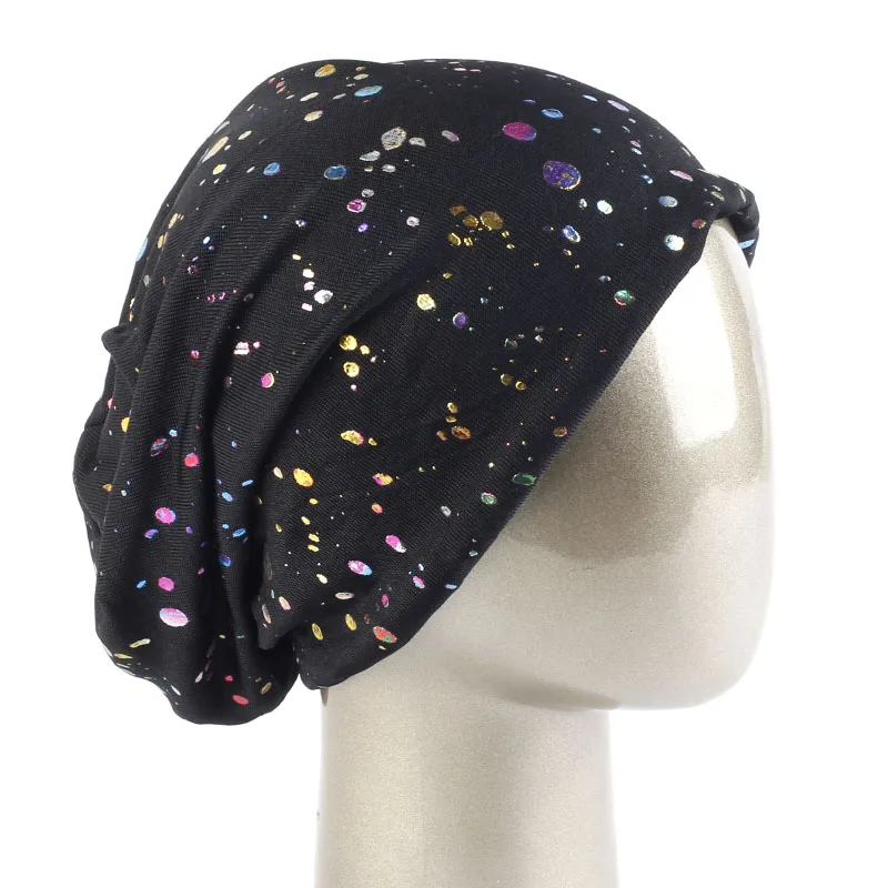 

2021 New Men Women Ribbed Beanie Hats Black Popular Soft Hat Slouchy Multicolor Splatter Paint Cap ​Fashion Skullies ​Bonnet