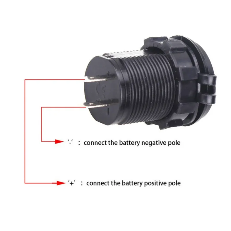 Dual USB Power Adapter Charger For Motorcycle Car Truck Boat LED Lamp Mobile Phone With Terminal Universal |