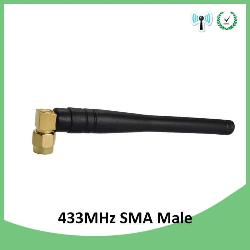 EOTH 20pcs 433mhz antenna 3dbi sma male lora antene pbx iot module lorawan signal receiver antena high gain