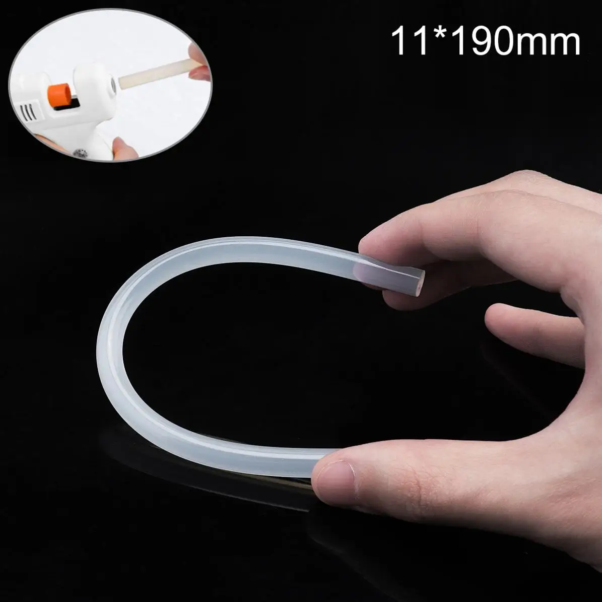 Клеевые палочки для термоклеевого пистолета, прозрачный клеевой пистолет 11 мм x 190 мм, инструменты «сделай сам» для ремонта термоклеевого пистолета, аксессуары из сплава