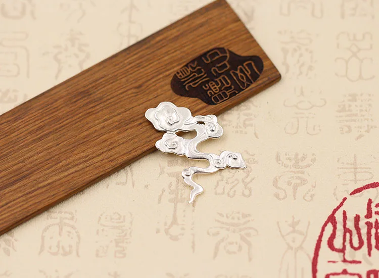 Кулон из стерлингового серебра 100% пробы s925 модный стиль резные облака аксессуары