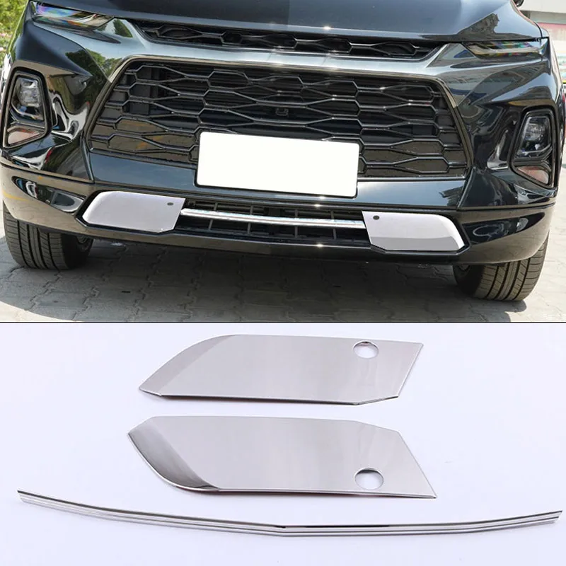 

Передняя Нижняя решетка автомобиля, планки из нержавеющей стали, аксессуары для автостайлинга, декоративные крышки, внешние части для Chevrolet Blazer 2021