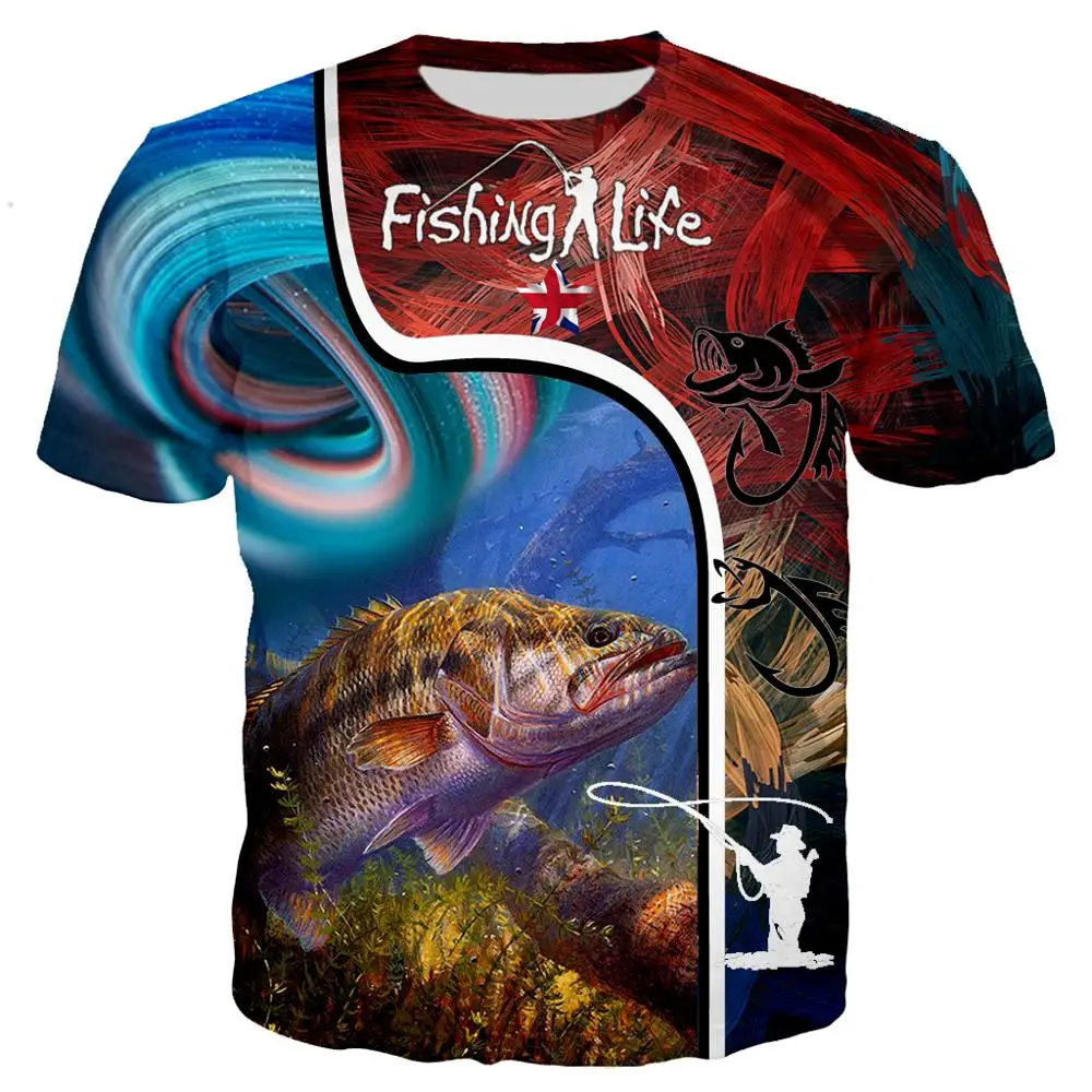 Любовь животных крутая Рыбалка на щуку 3D печать Мужчины Женщины Мода