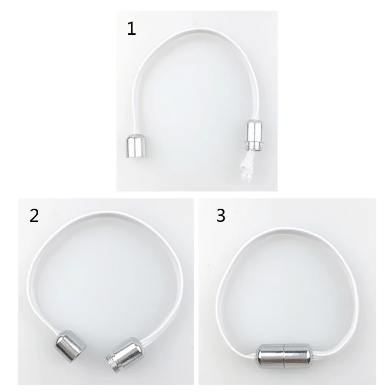 10Pcs Elastic Laces Clasps Metal Capsule Lock Buckles Tip Ends No Tie Shoelaces Tieless Elastic Lazy Shoelace Accessries