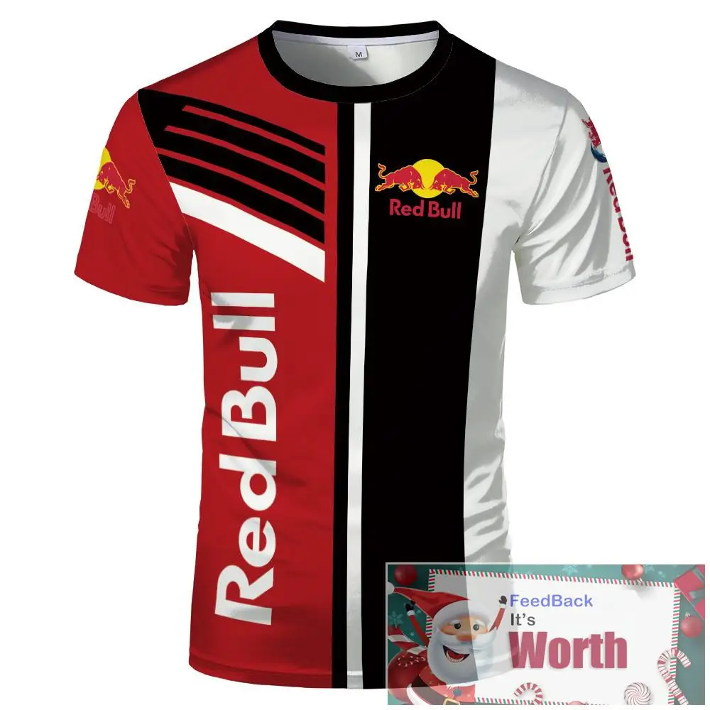 

Red T shirt For Men 3D printed Racing uniform Club t shirt team logo printing Top Tees For sport casual Game 2021 gym outdoor